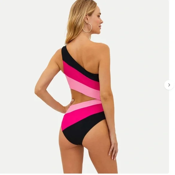 Beach Riot Joyce cutout one shoulder  swimsuit - Picture 2 of 7